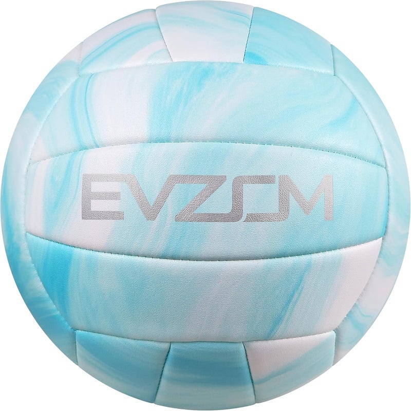 EVZOM Super Soft Volleyball Beach Volleyball Official Size 5 for Outdoor/Indoor/Pool/Gym/Training Premium Volleyballs Equipment Durability Stability Sports Ball - Image 1